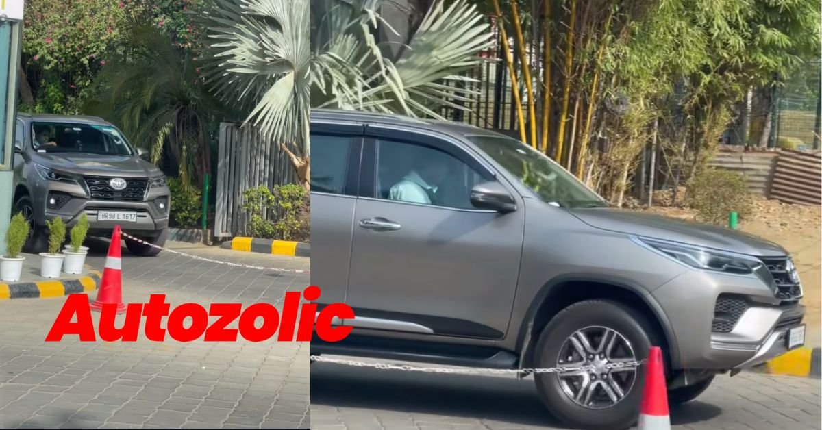 Rare Grey toyota fortuner on road price